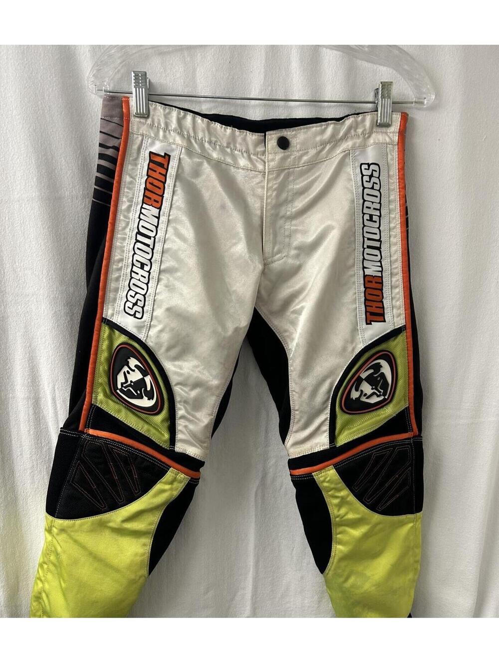 Thor Motocross Racing Pants Youth 22 Neon Yellow BMX MX Gear